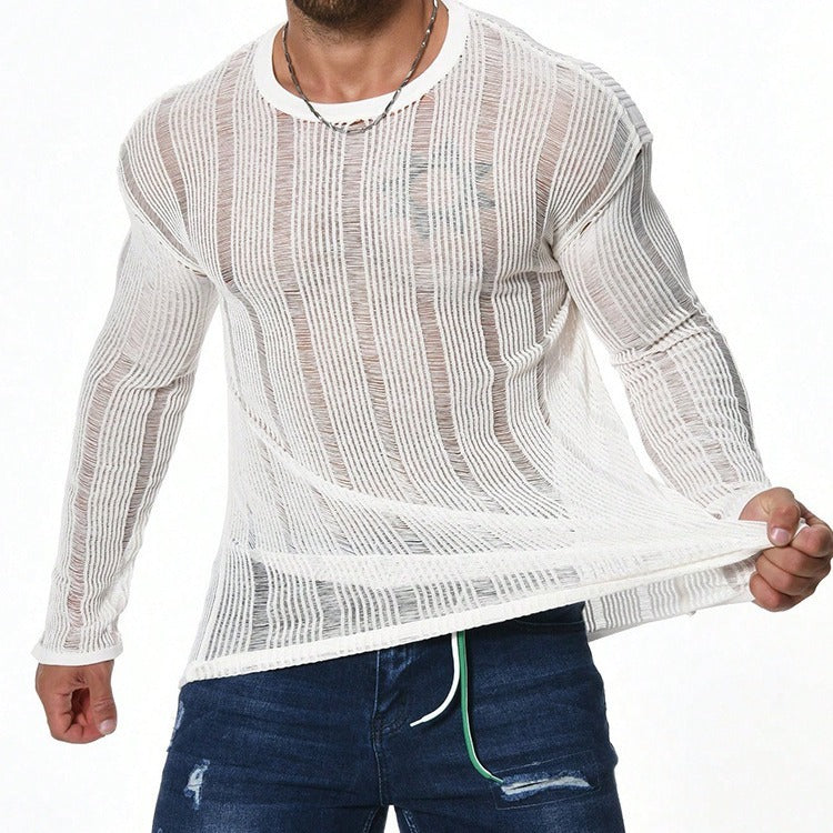 Men's Long-Sleeve Loose Sweater