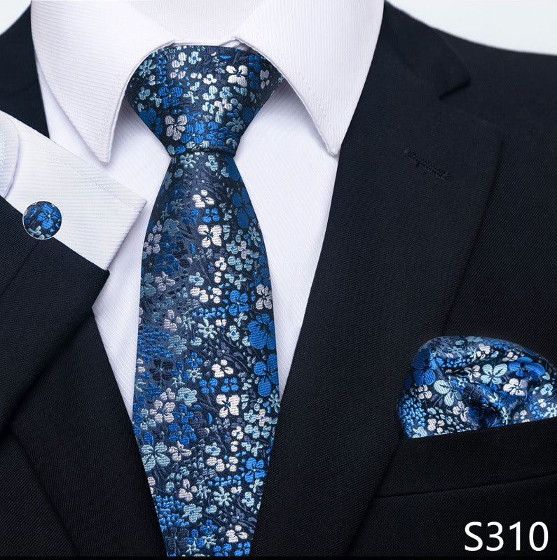 Men's Tie, Scarf & Cuff Buckle Set