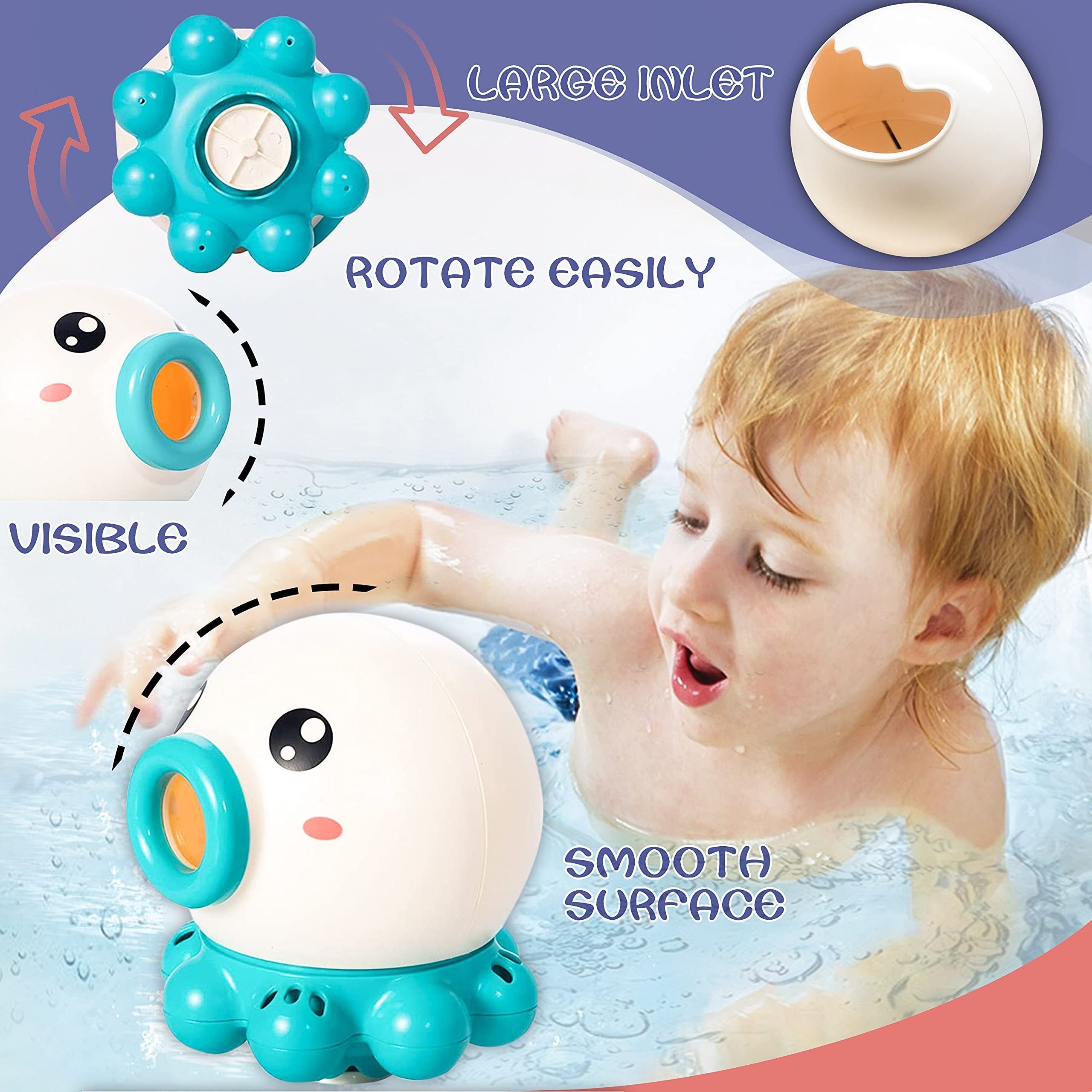 Octopus Fountain Bath Sprinkler Toy