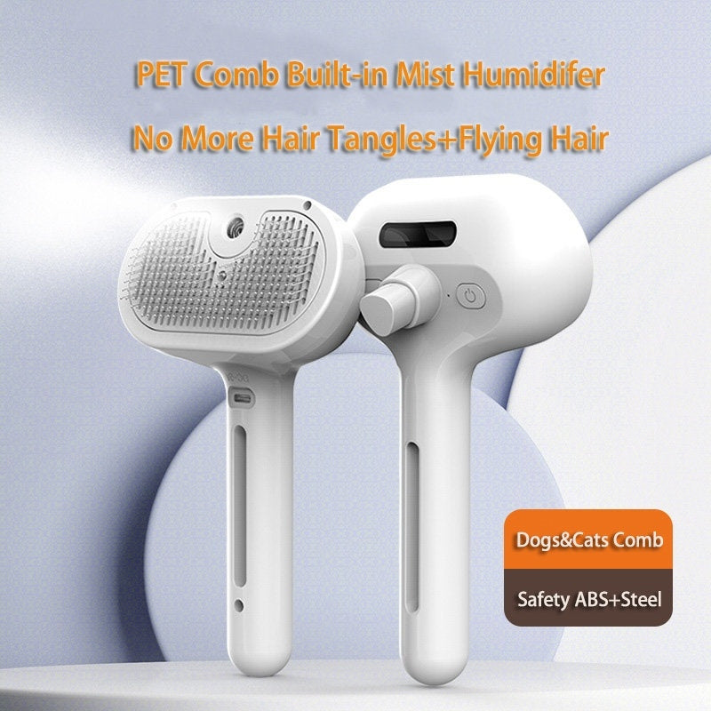 Self-Cleaning Pet Slicker Brush with Mister