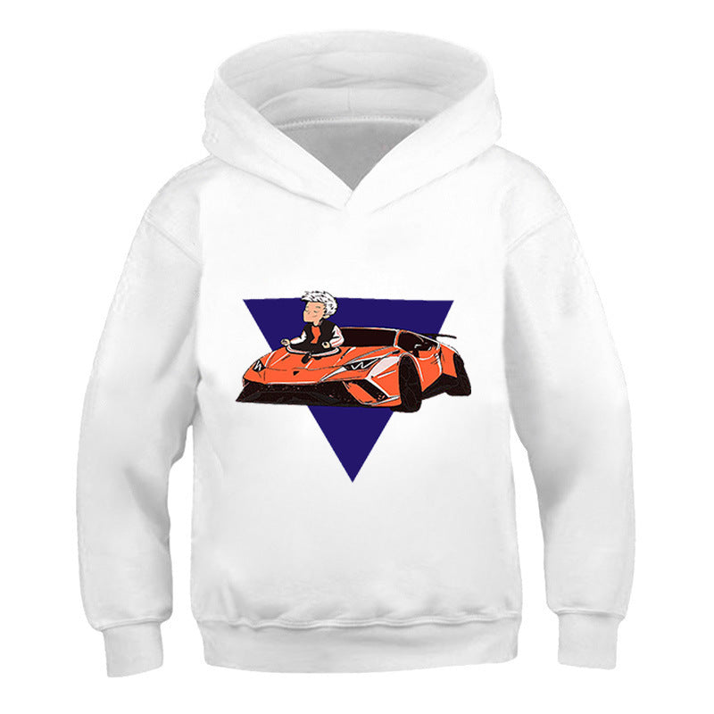 Kids' Cartoon Print Hooded Sweatshirt