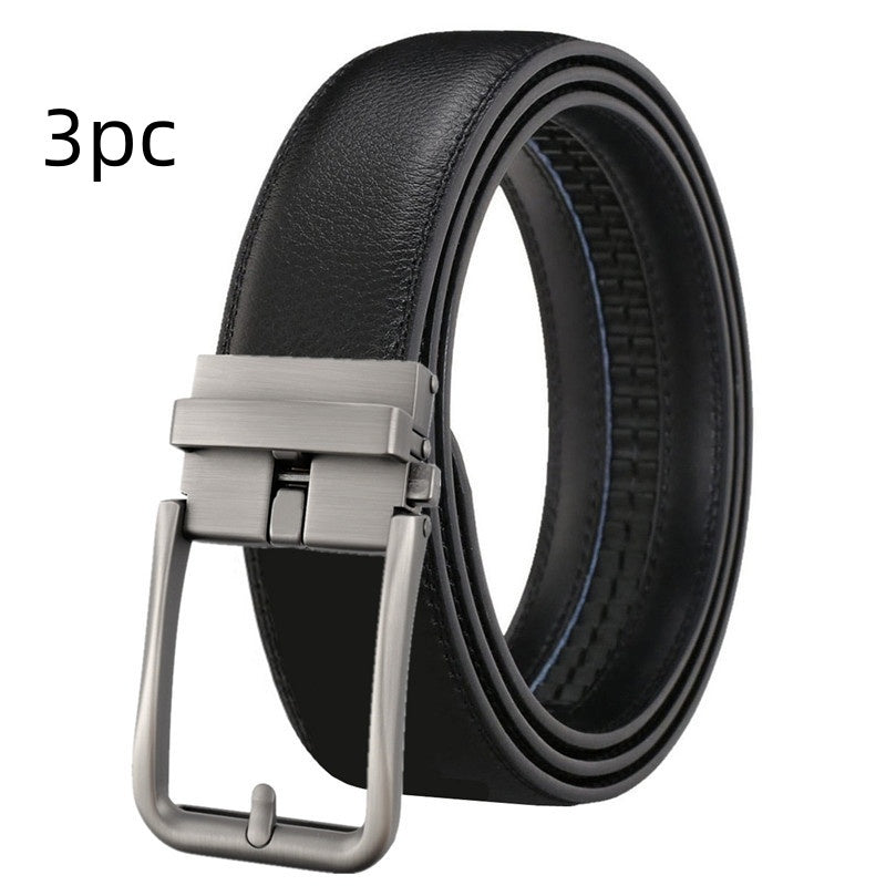 Men's Hollow Auto-Buckle Leather Belt