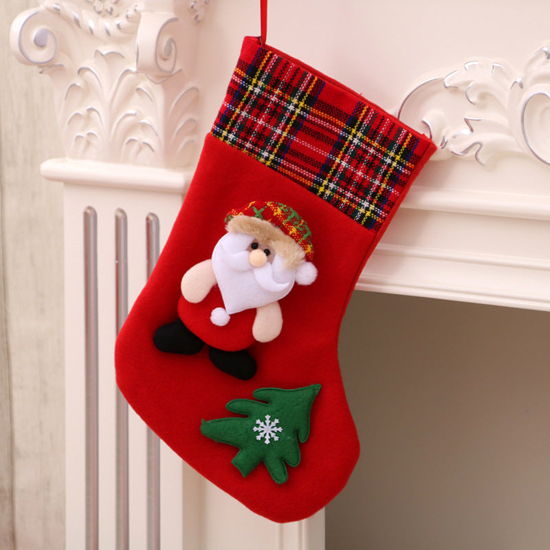 Santa Christmas Stocking Gift Bag