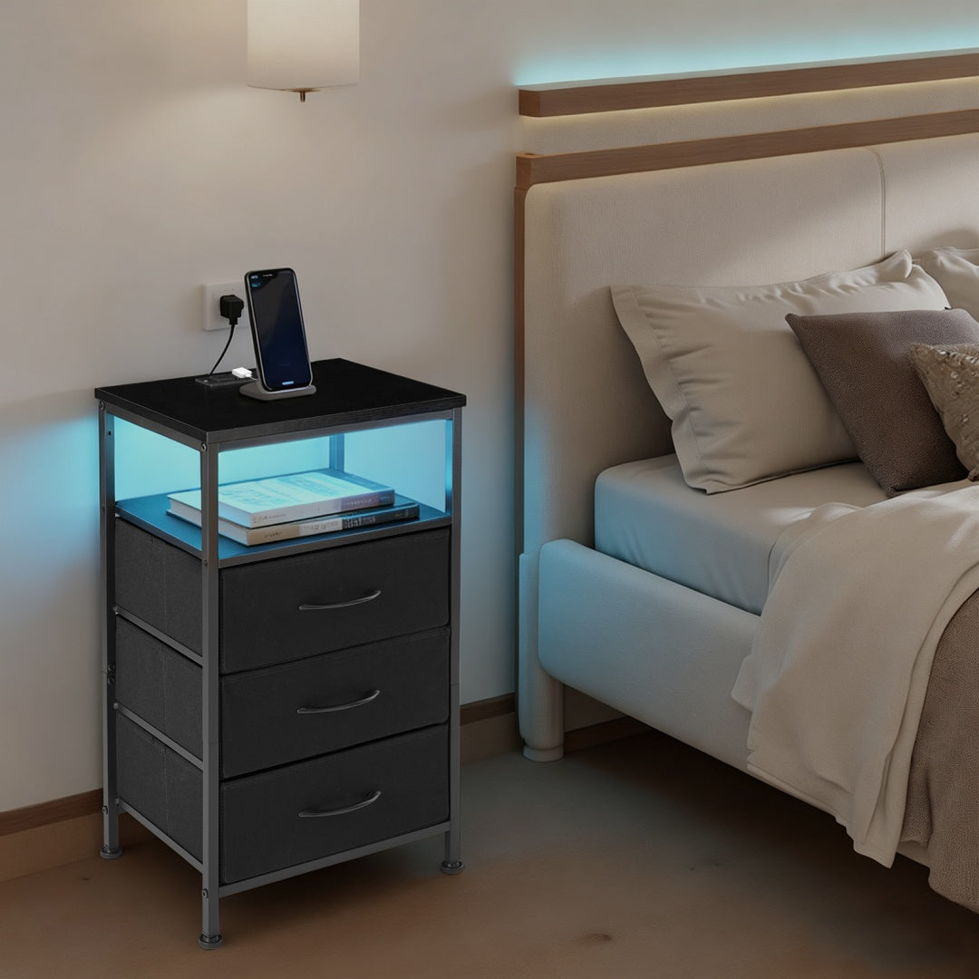 Charging-Station Nightstand with USB Ports