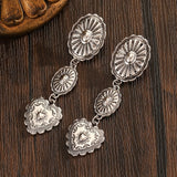 Vintage Tassel Water Droplet Shaped Long Chain Versatile Earrings