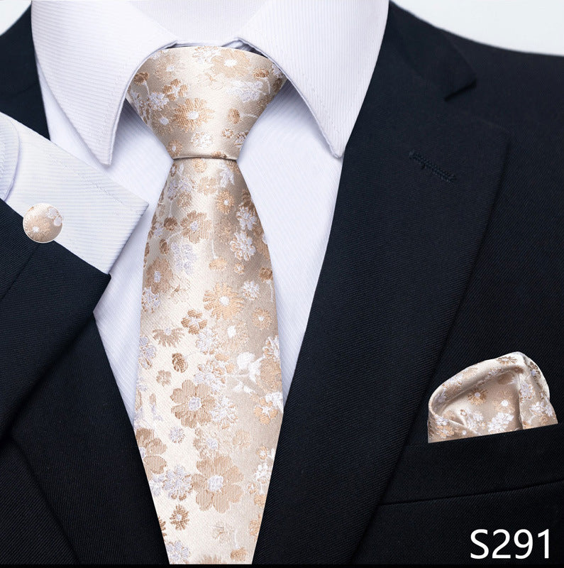 Men's Tie, Scarf & Cuff Buckle Set