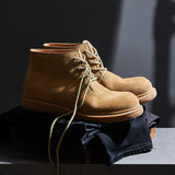 Imported Waterproof Suede Cowhide Desert Boots Men's Outdoor Worker