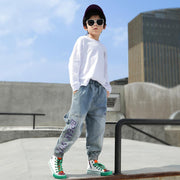 Boys' Loose-Fit Casual Jeans