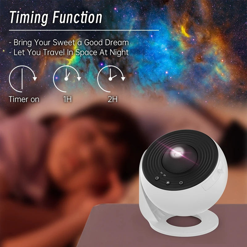 Galaxy Star Projector Night Light — 12-Scene