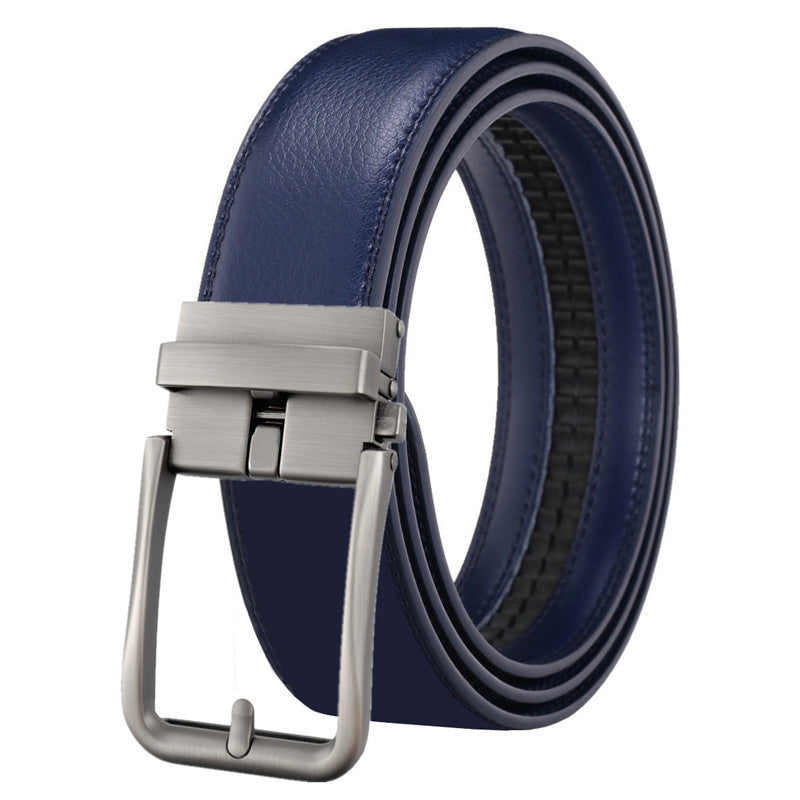 Men's Hollow Auto-Buckle Leather Belt