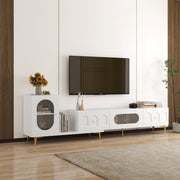 Wood Extendable TV Entertainment Center