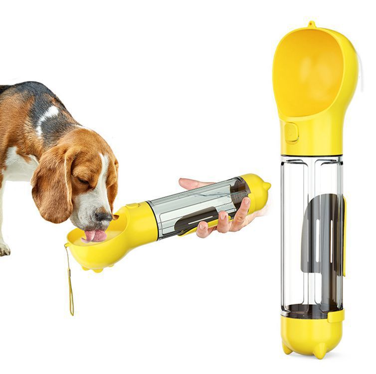 3-in-1 Travel Dog Water Bottle & Treat Dispenser