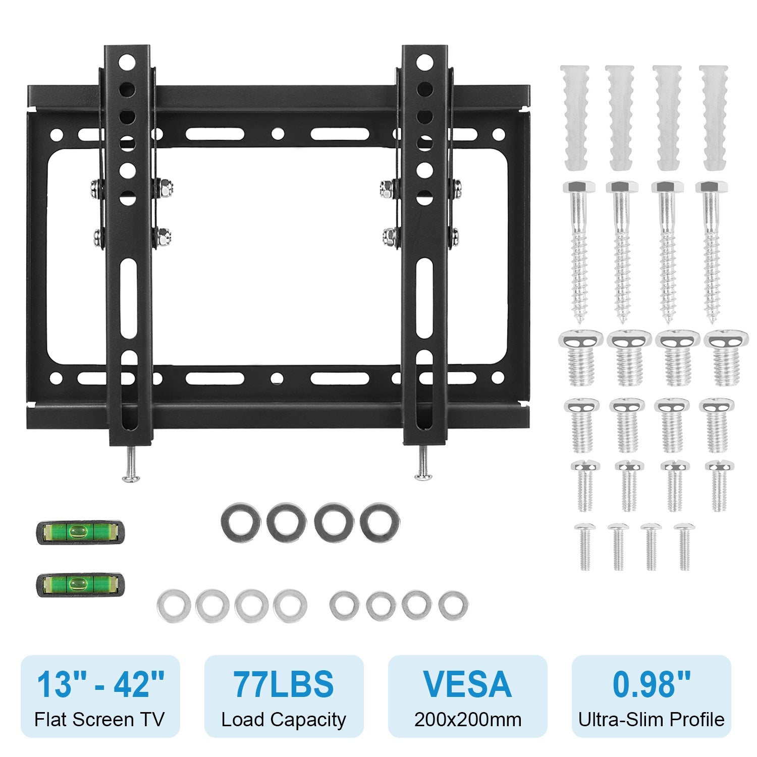 Tilt TV Wall Mount for 13-42in Flat Screens