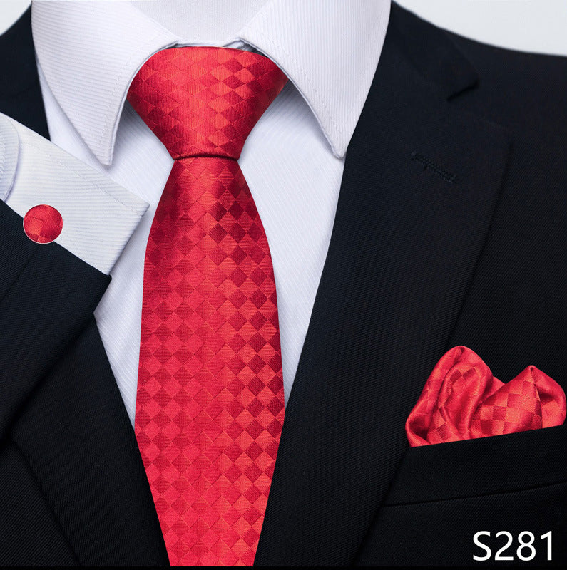 Men's Tie, Scarf & Cuff Buckle Set
