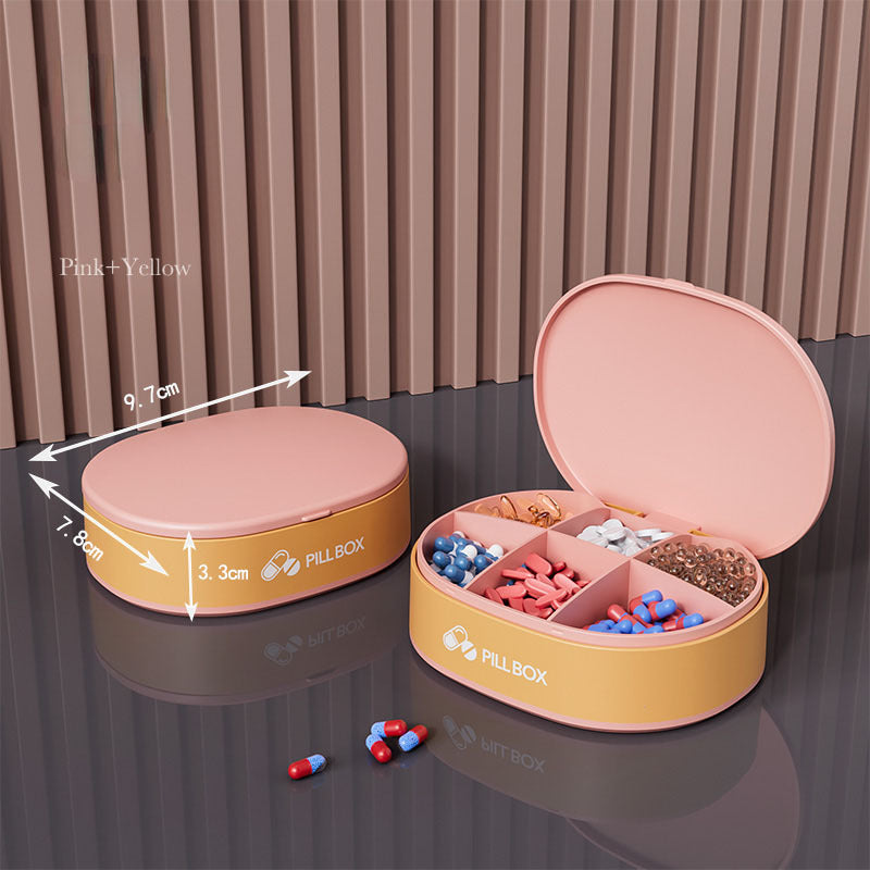 Weekly Pocket Pill Organizer with Cutter