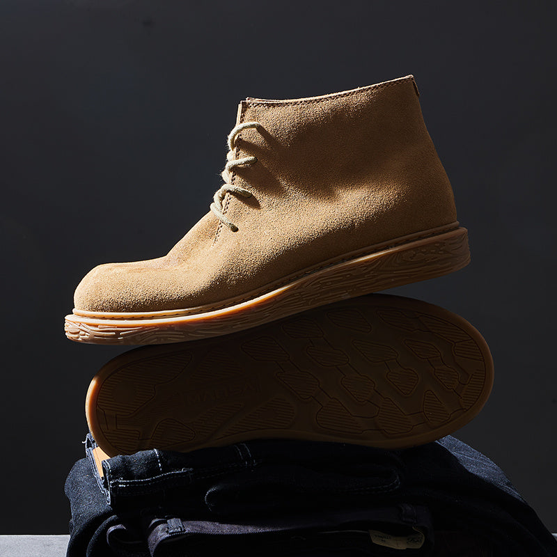 Men's Waterproof Suede Desert Boots
