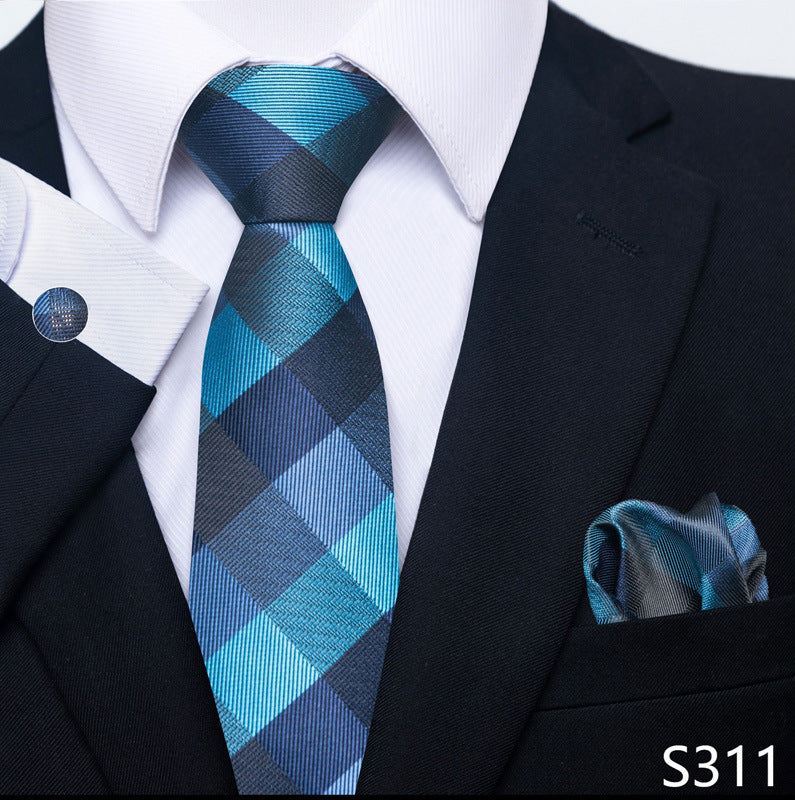 Men's Tie, Scarf & Cuff Buckle Set