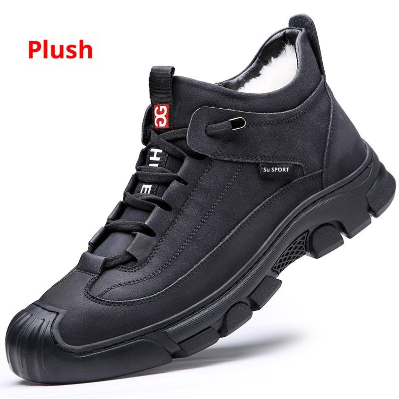 Men's Velvet-Padded Snow Boots