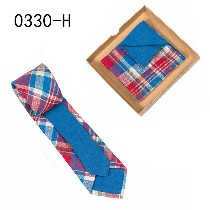 Floral Cotton Necktie & Pocket Square Set