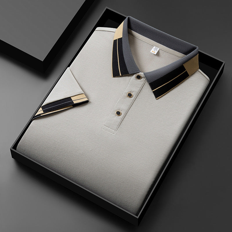 Men's Lapel Short Sleeve Shirt — Summer Casual