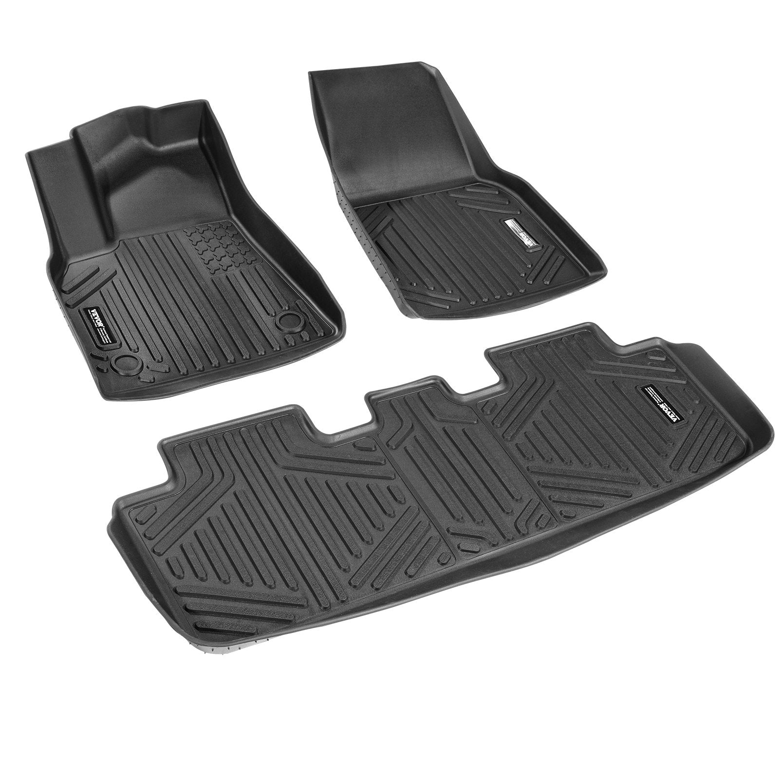 TPE Floor Mats — Fits Tesla Model Y (2021-2024), 3-Piece