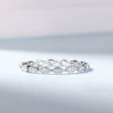 Silver Diamond Ring With High Sense Ring All-match Women's Silver Jewelry
