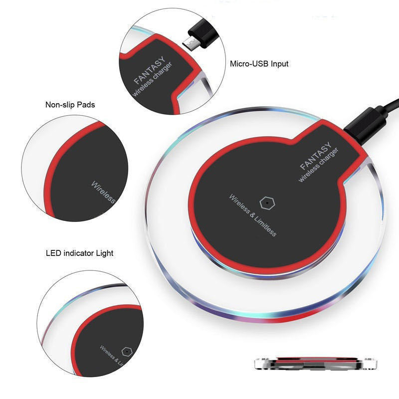 Round Crystal Wireless Charging Pad