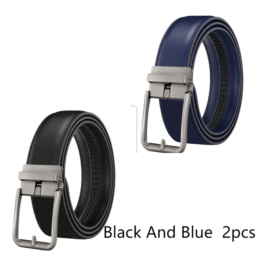 Men's Hollow Auto-Buckle Leather Belt