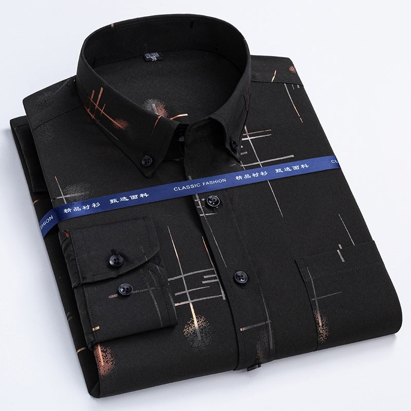 Men's Wrinkle-Free Plaid Shirt — Classic Fit