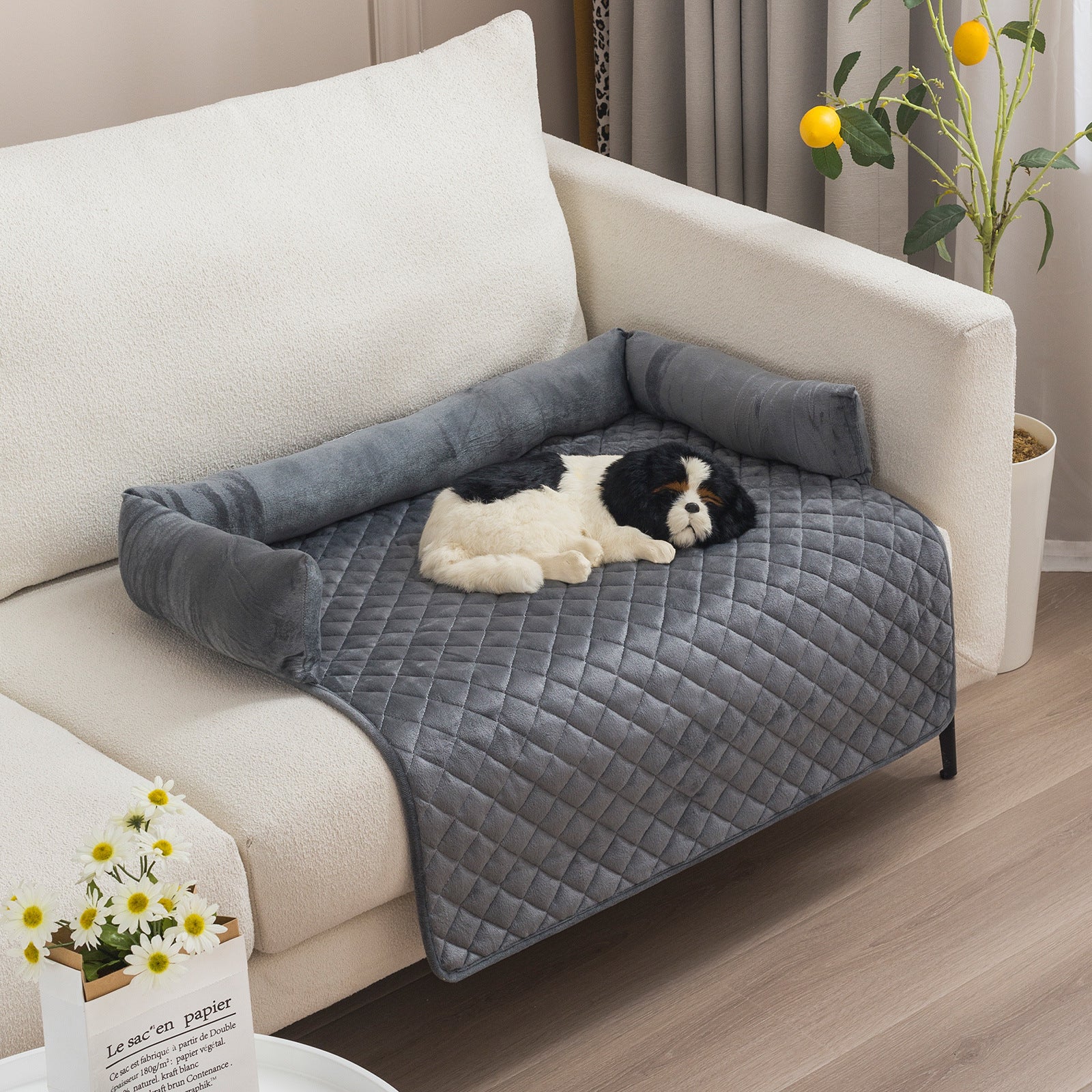 Warm Cushioned Dog Sofa Bed