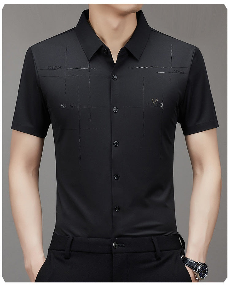 Men's Business Short-Sleeve Shirt — Seamless