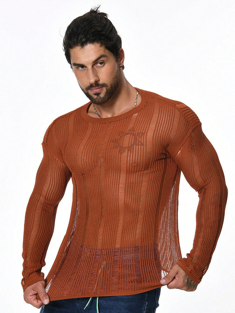 Men's Long-Sleeve Loose Sweater