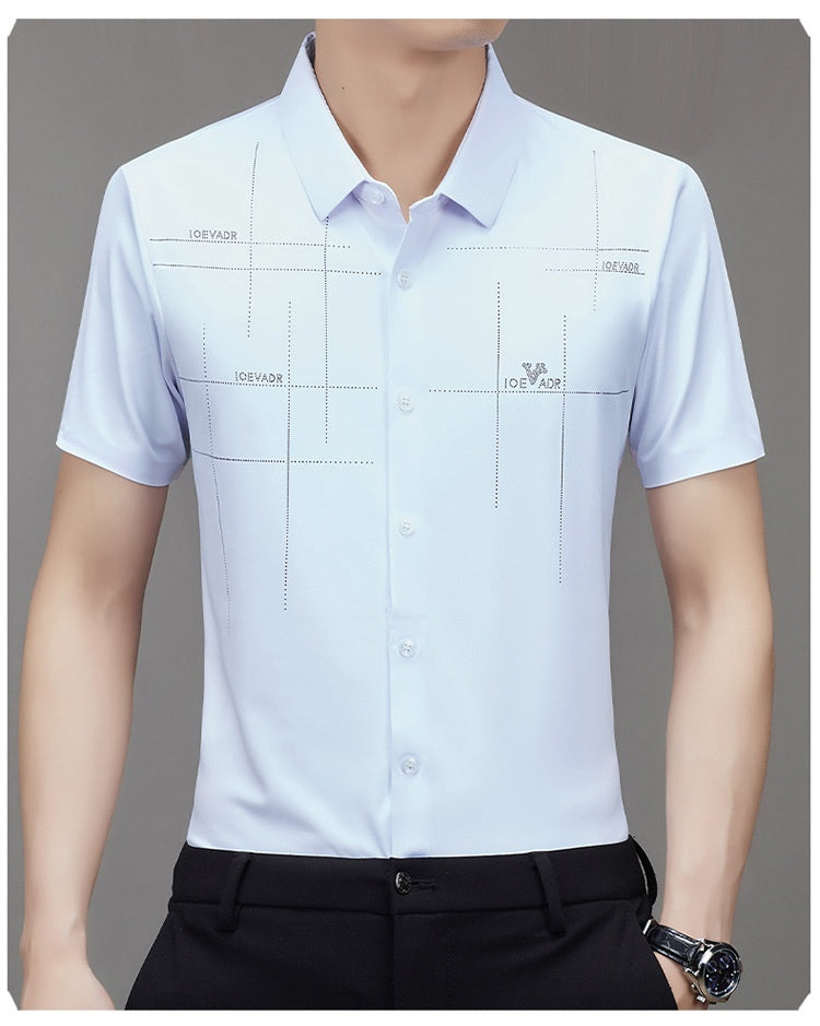 Men's Business Short-Sleeve Shirt — Seamless
