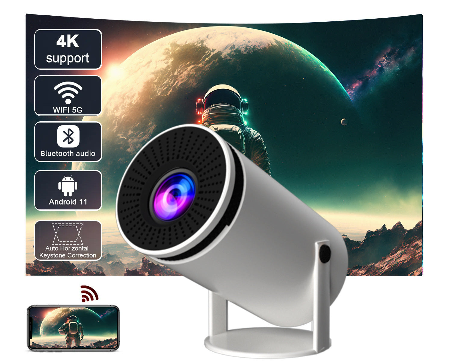 Smart HD Home Projector