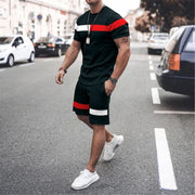 Men's Print Tee & Shorts Set — 2-Piece