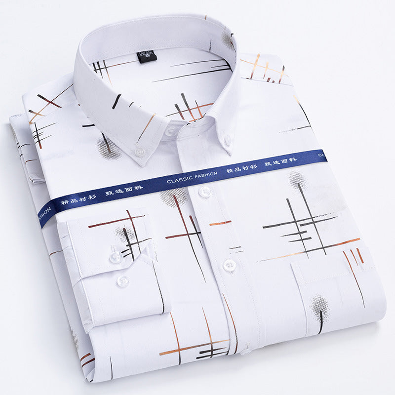 Men's Wrinkle-Free Plaid Shirt — Classic Fit