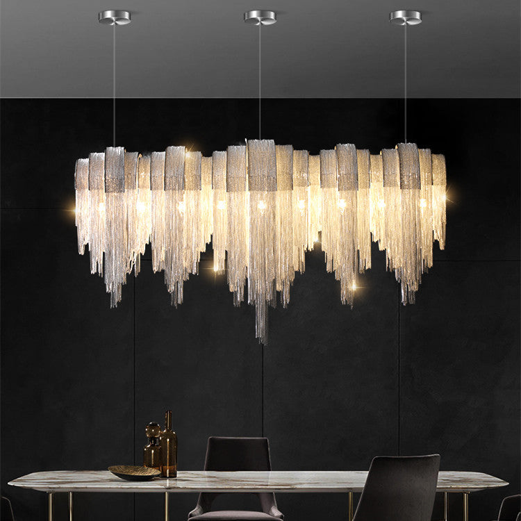Tassel Aluminum Chain Chandelier