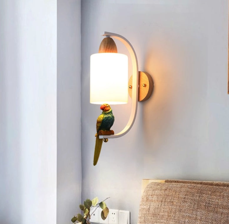 Resin Bird Wall Lamp
