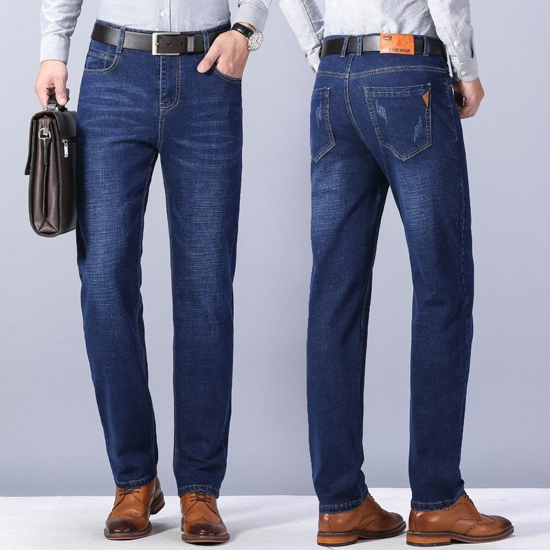 Men's Loose Straight Stretch Work Jeans