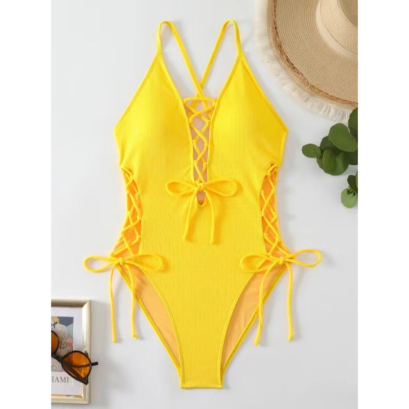 Sexy Backless One-Piece Swimsuit – Seamless Bikini Monokini