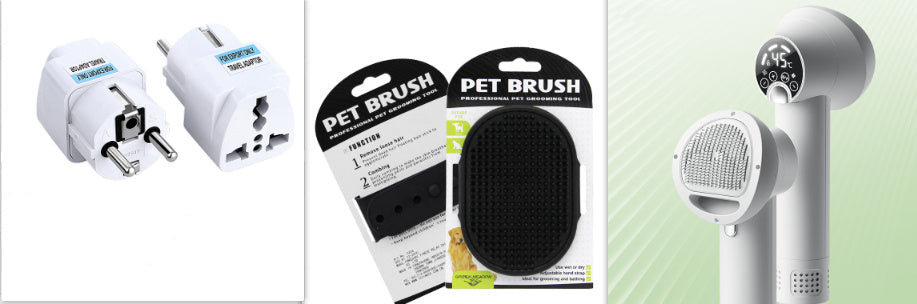 Silent Pet Hair Dryer & Comb