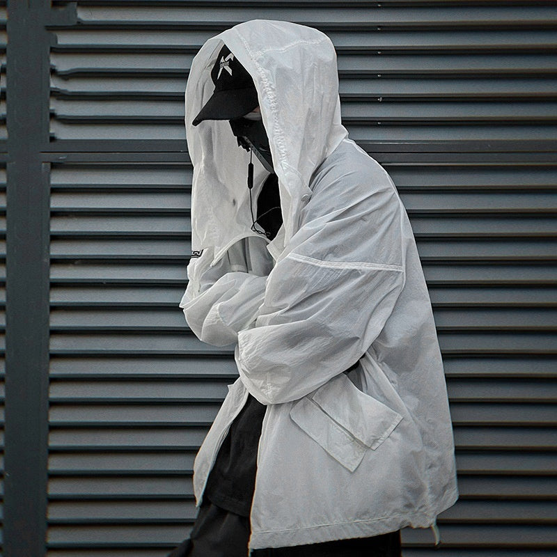 Men's Stand-Collar Hooded UV-Protection Jacket