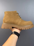 New Genuine Leather Suede Retro Casual British Men's Ankle Boots
