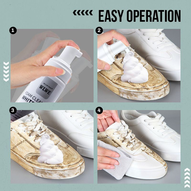 White Sneaker Cleaner Foam