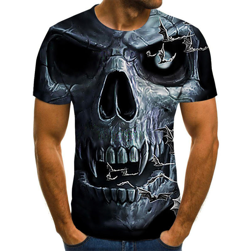 Men's Skull Print Short-Sleeve Tee