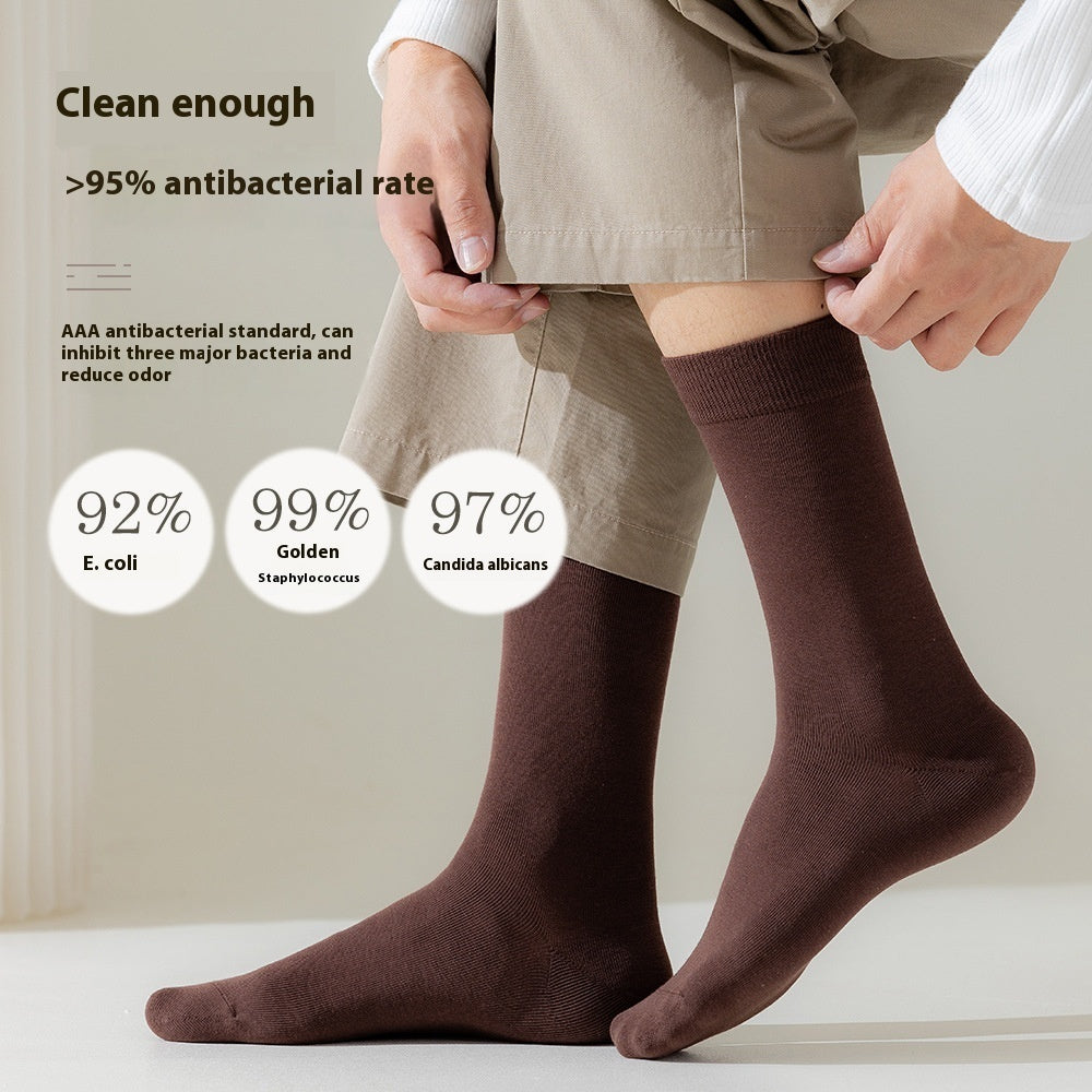 Cotton Mid-Calf Business Socks
