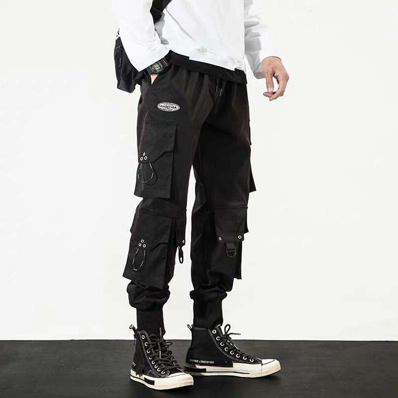 Men's Cropped Baggy Cargo Pants