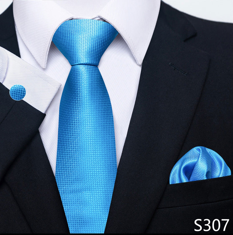 Men's Tie, Scarf & Cuff Buckle Set
