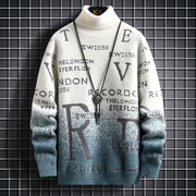 Men's Gradient Fleece Turtleneck Sweater