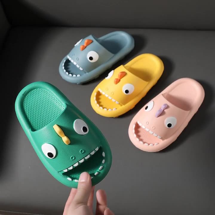 Kids Shark Slip-On Slippers